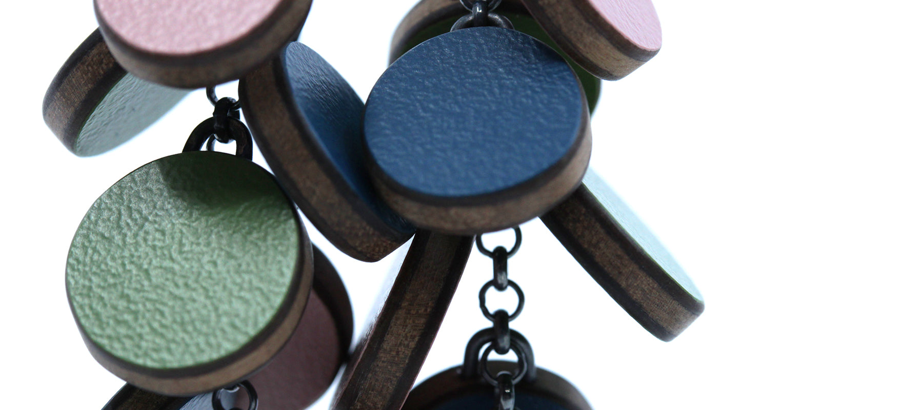 A close up of Formica earrings
