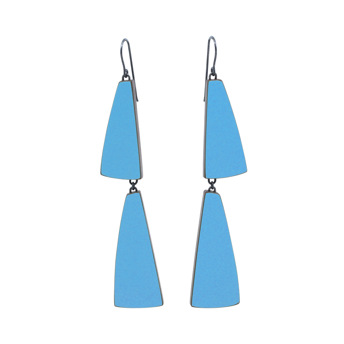 Colourful double flight earrings