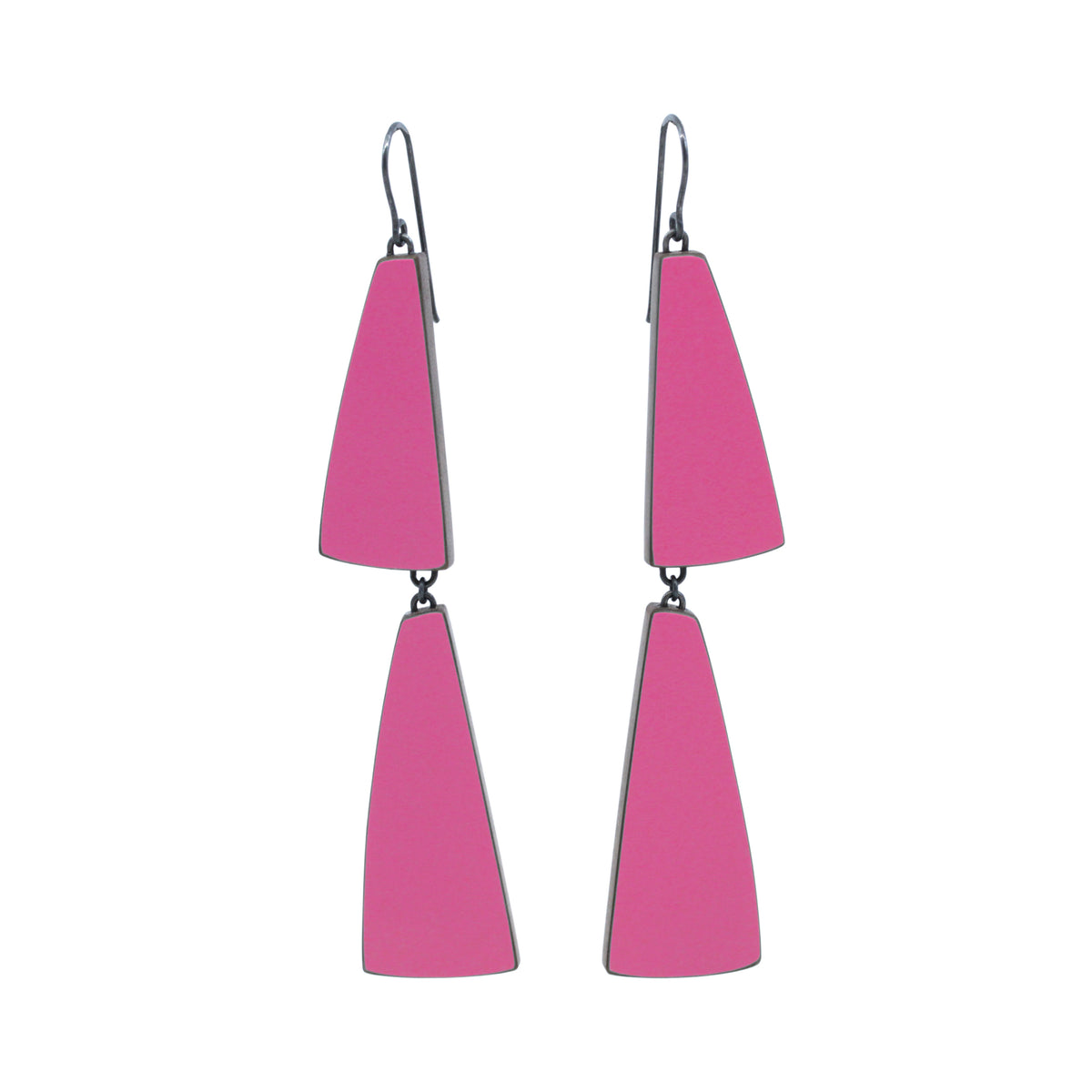 Colourful double flight earrings