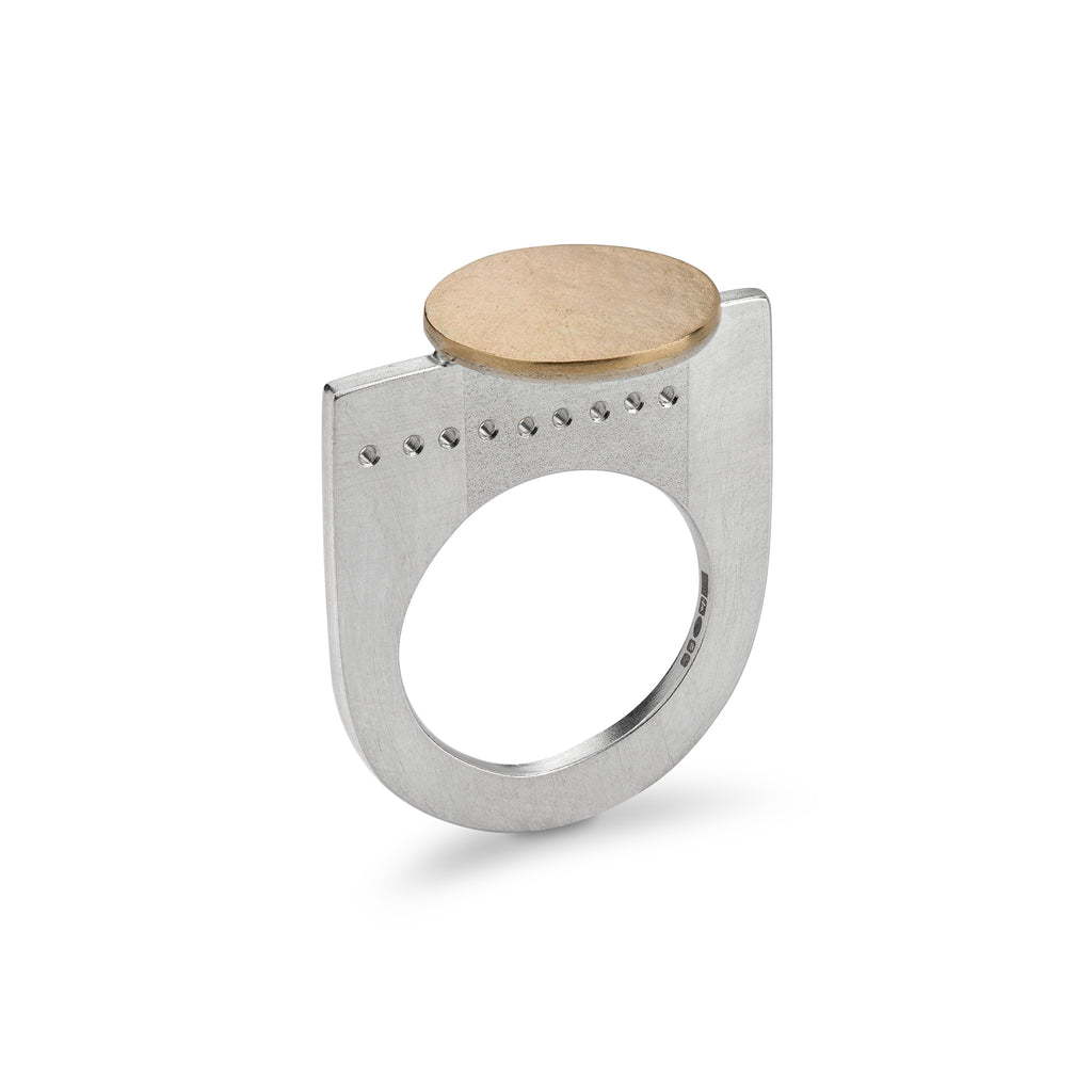 Gold circle ring
