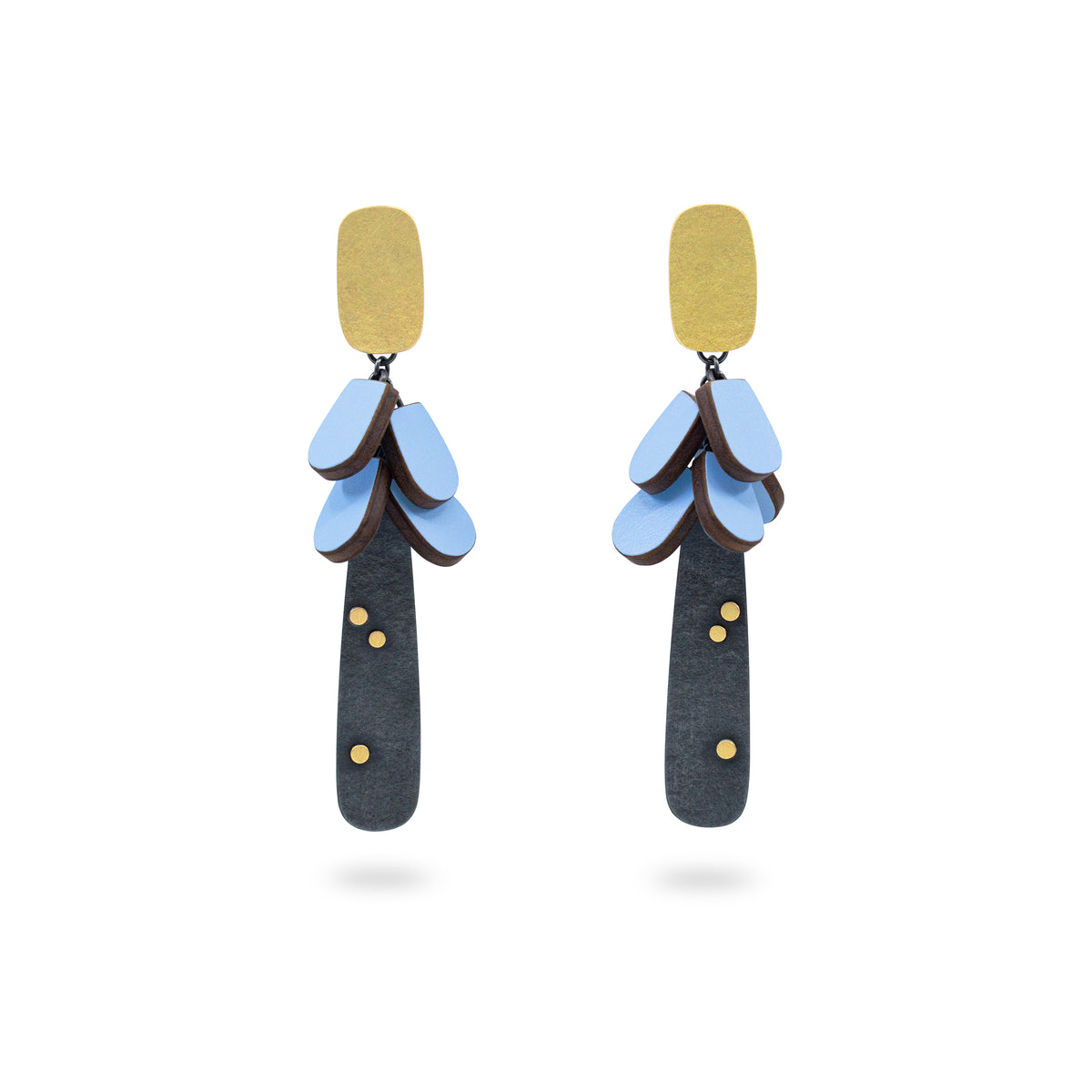 Peaceful blue earrings