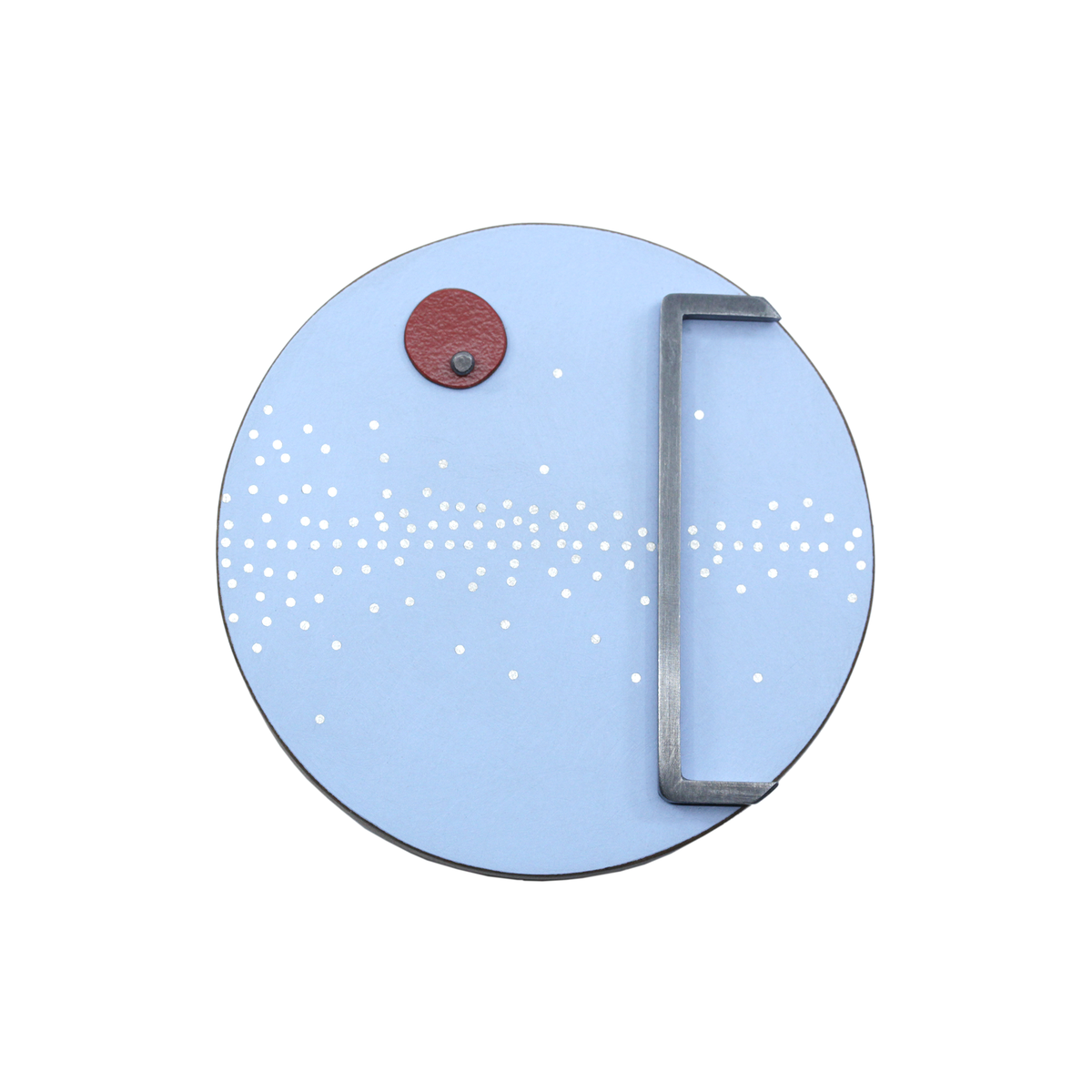 Peaceful blue brooch