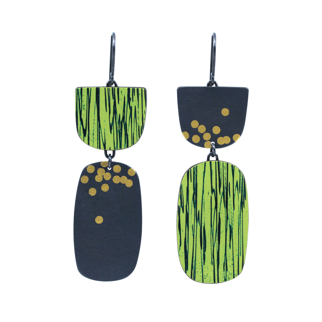 Citrus asymmetric earrings