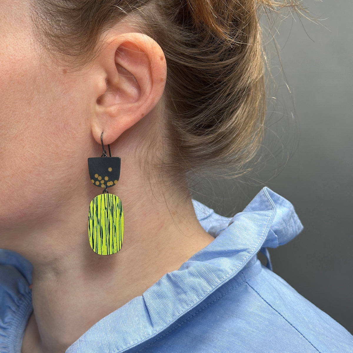Citrus asymmetric earrings