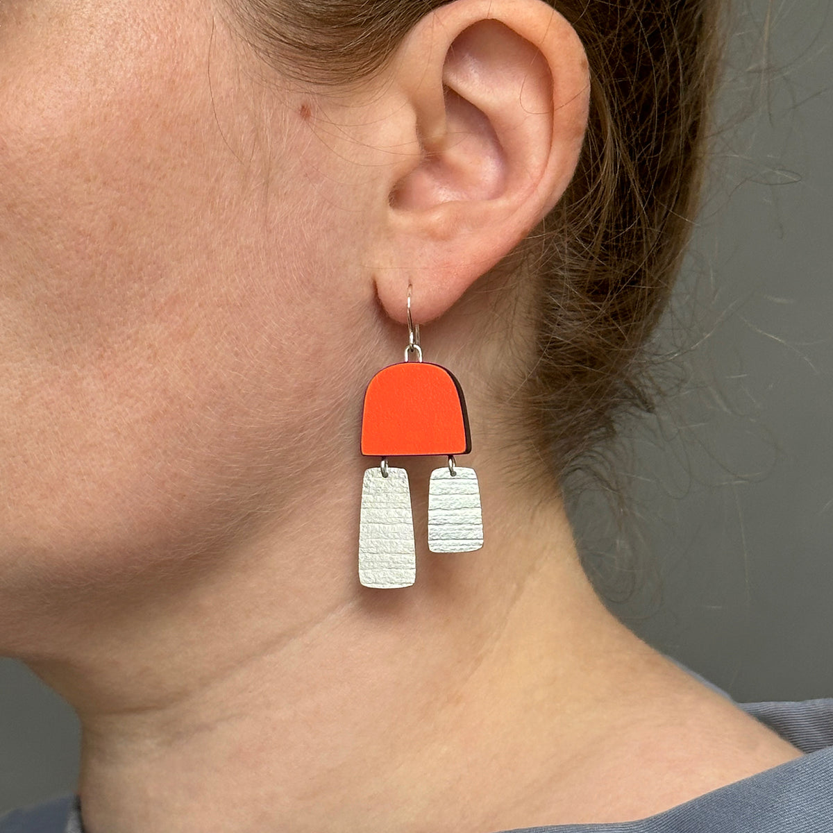 Two part stripe earrings