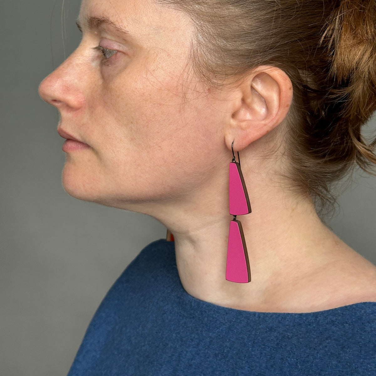 Colourful double flight earrings