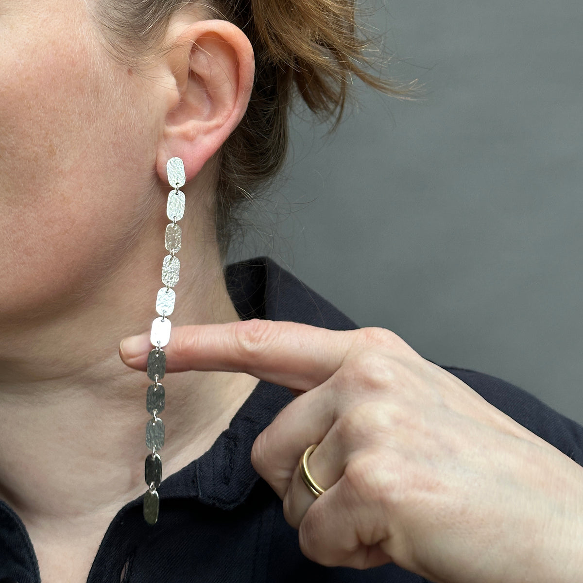 Oblong earrings - eleven