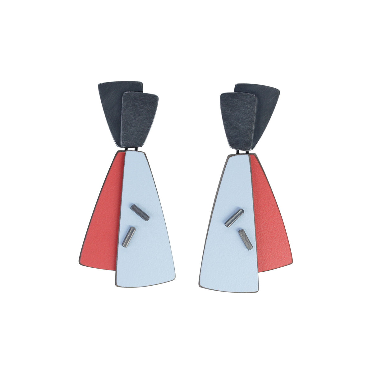 Flight overlap drop earrings