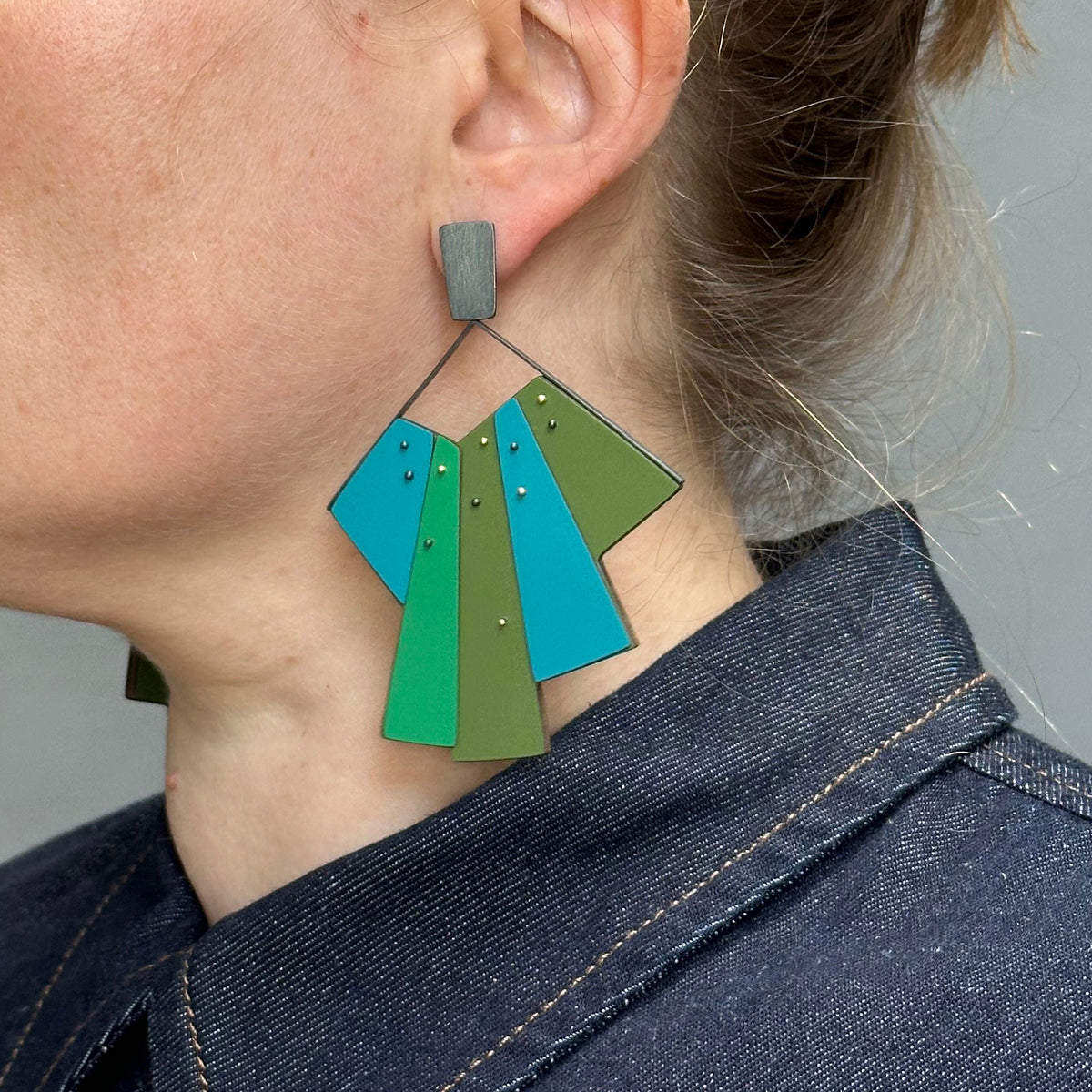 Flight plume earrings