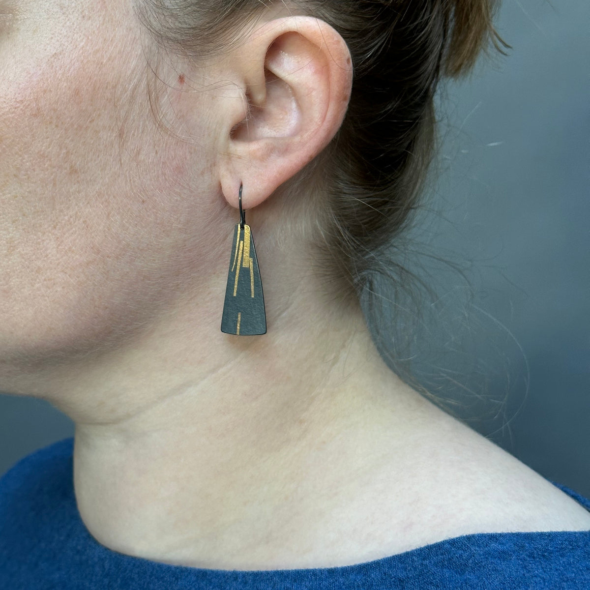 Flight stream drop earrings