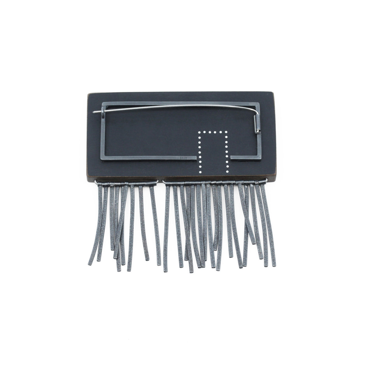Fringe brooch