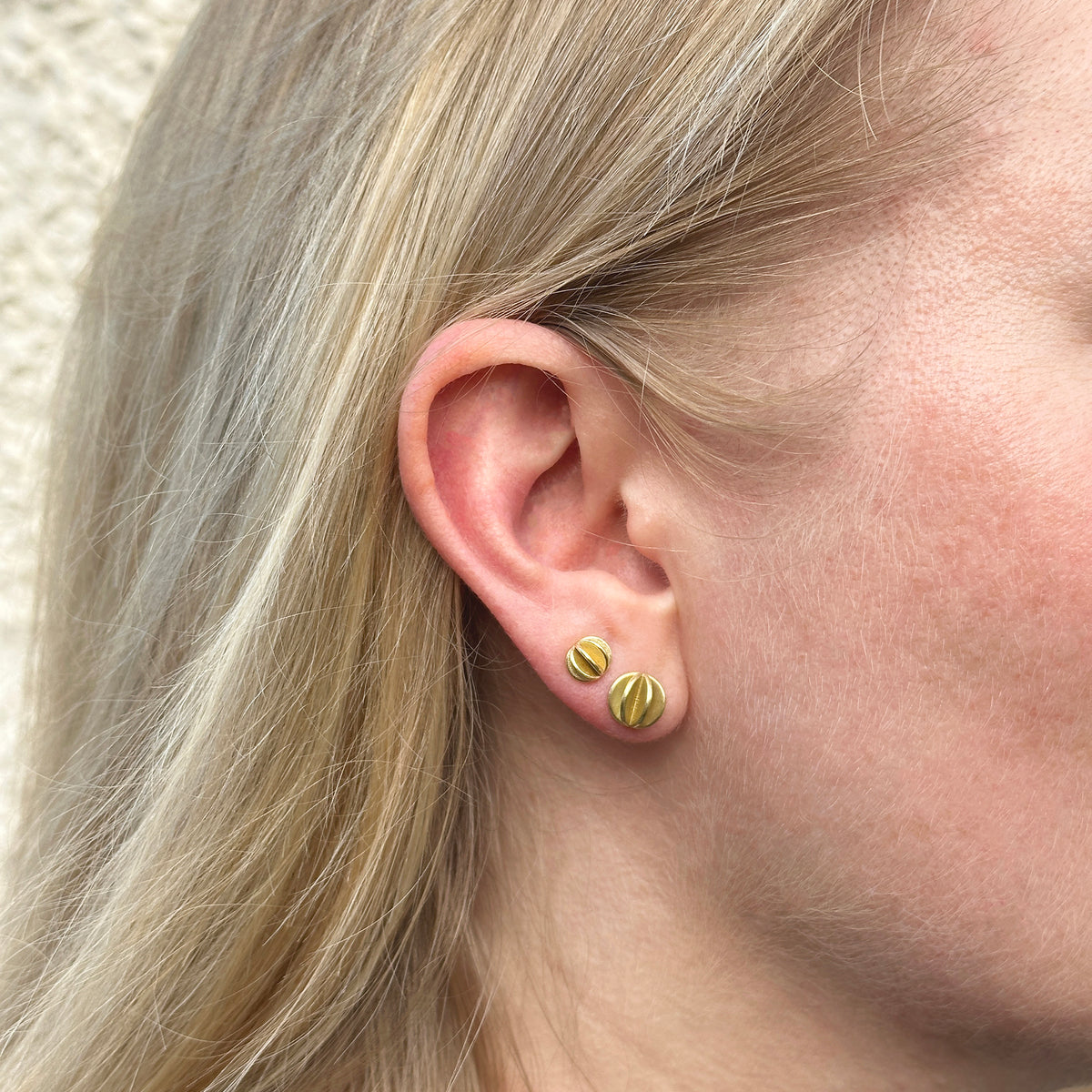 Quintet earrings - gold