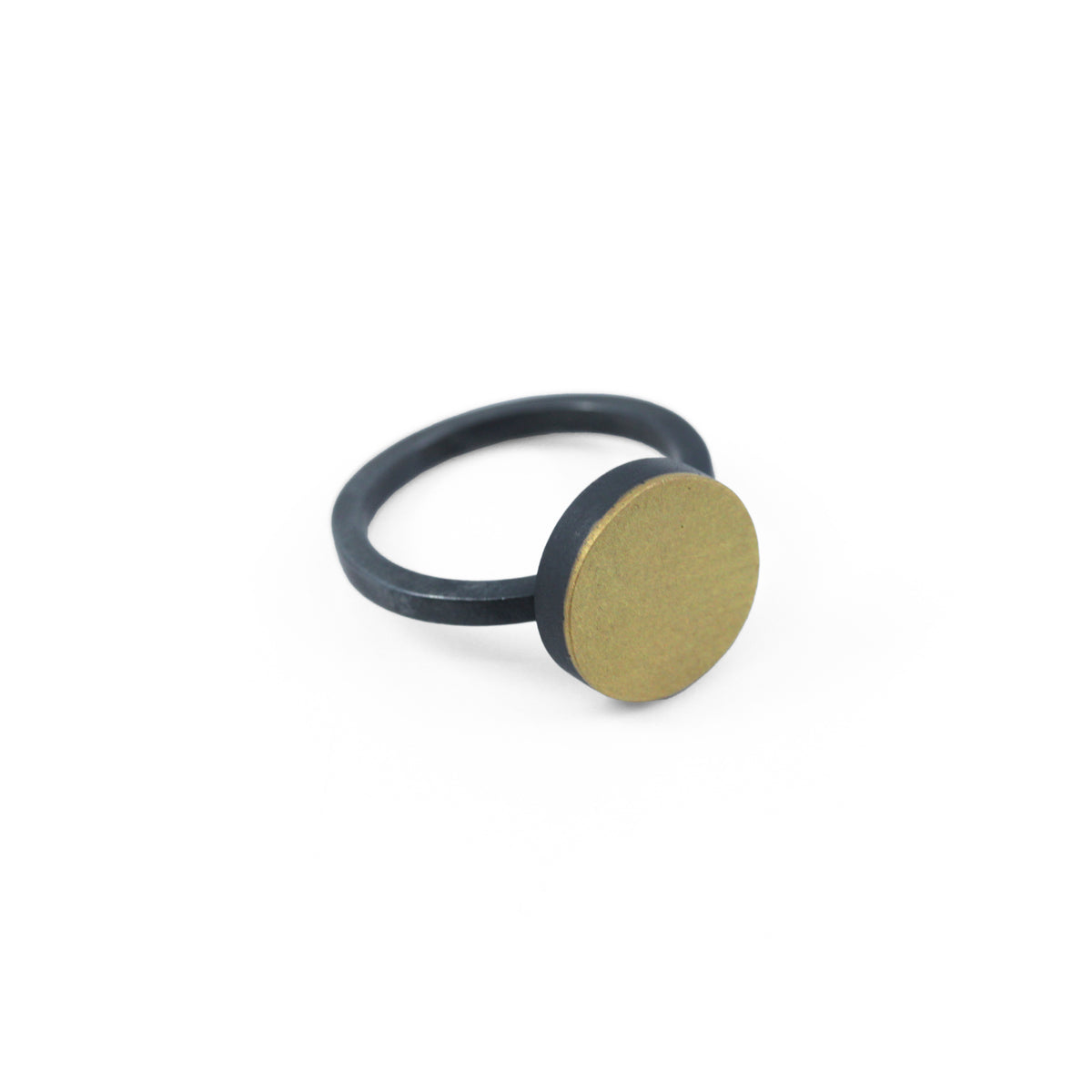Gold topped ring