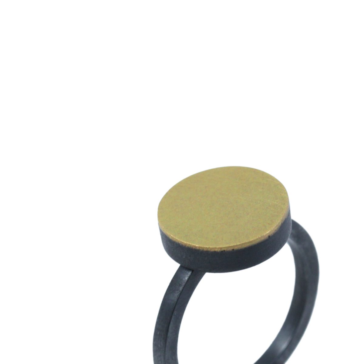 Gold topped ring
