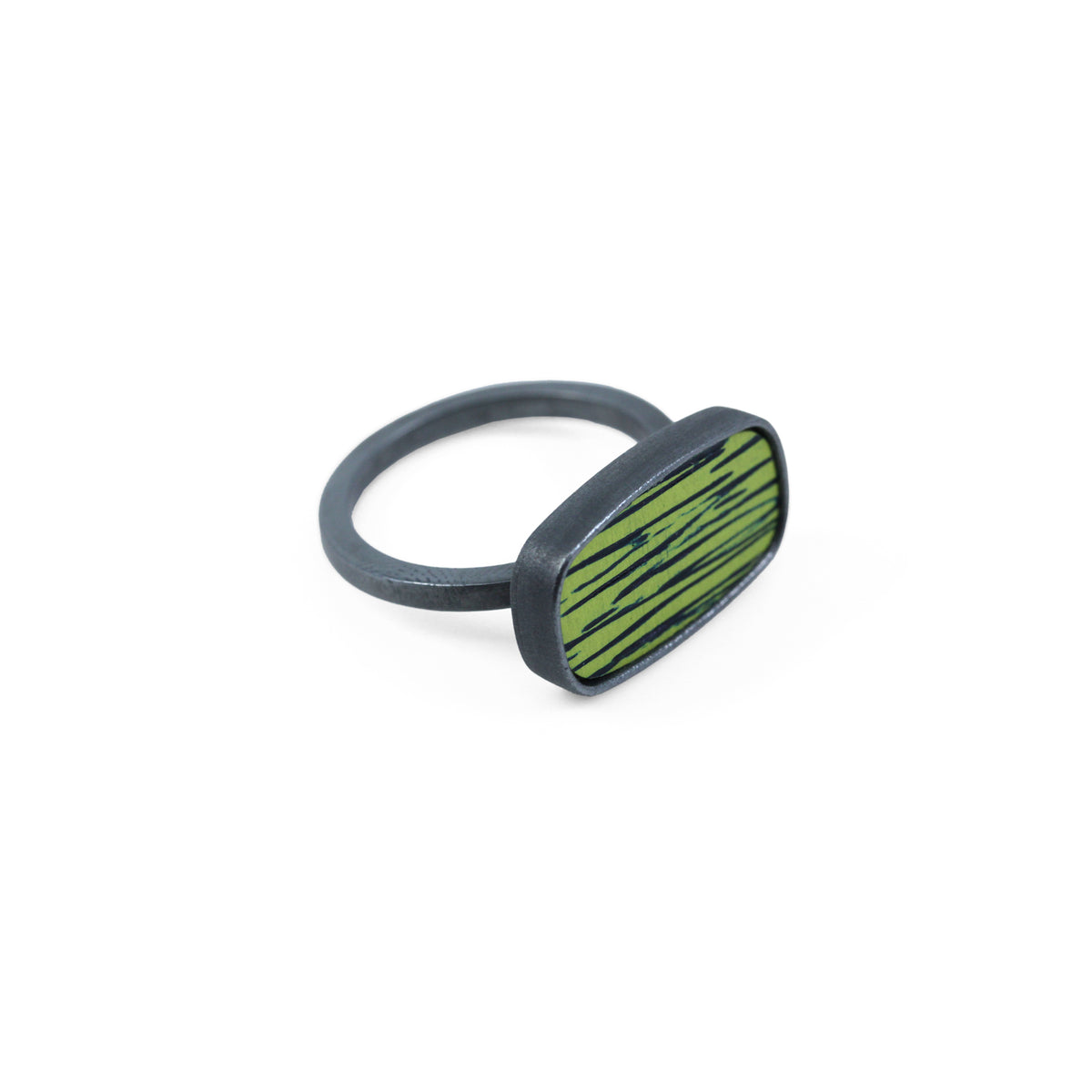 Citrus sgraffito ring