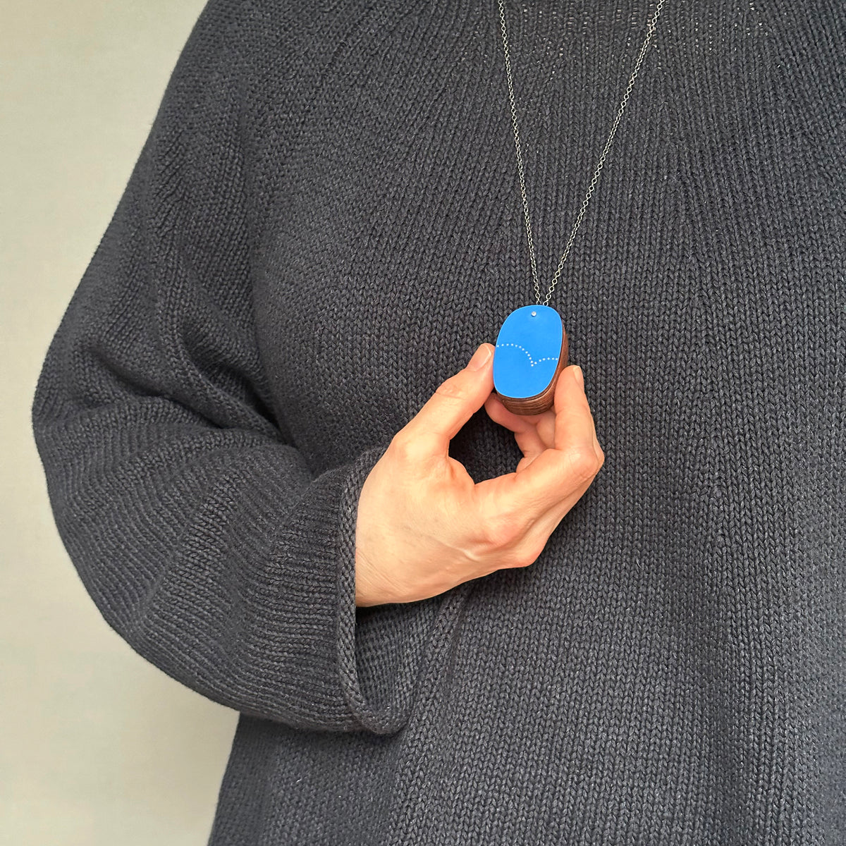 Cobalt pod locket