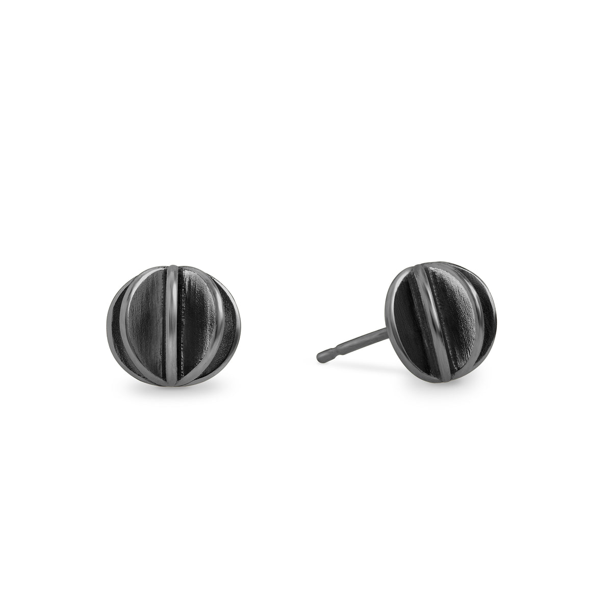 Quintet earrings - oxidised