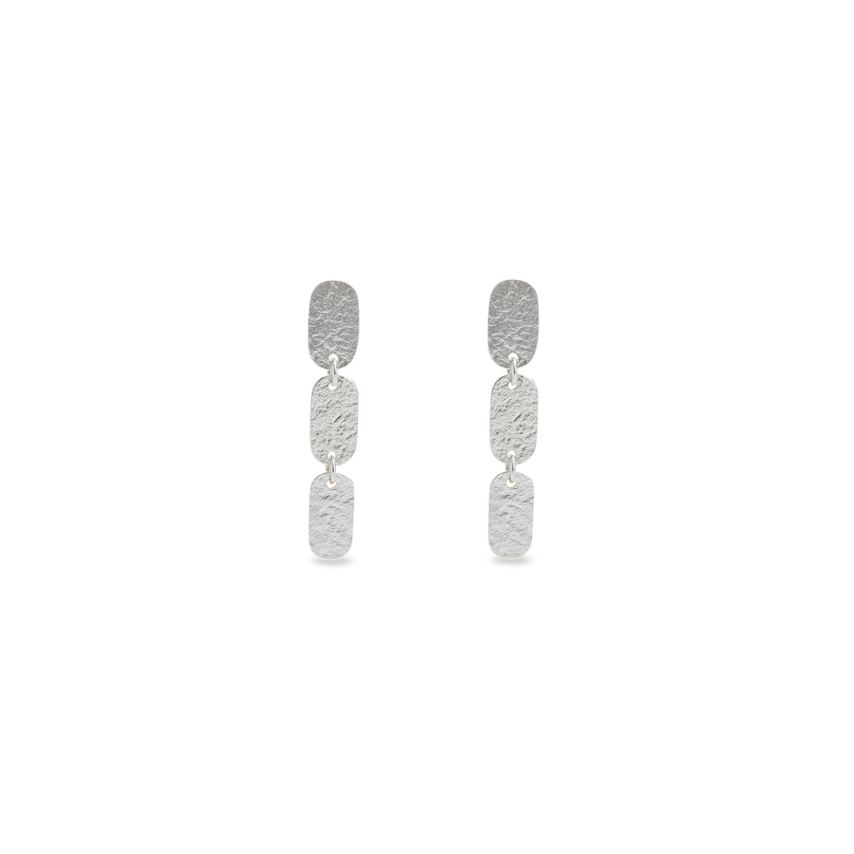 Oblong earrings - three