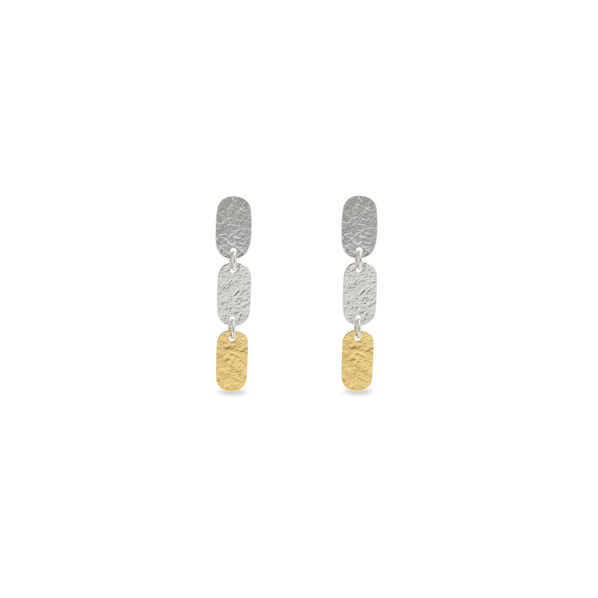 Oblong earrings - three