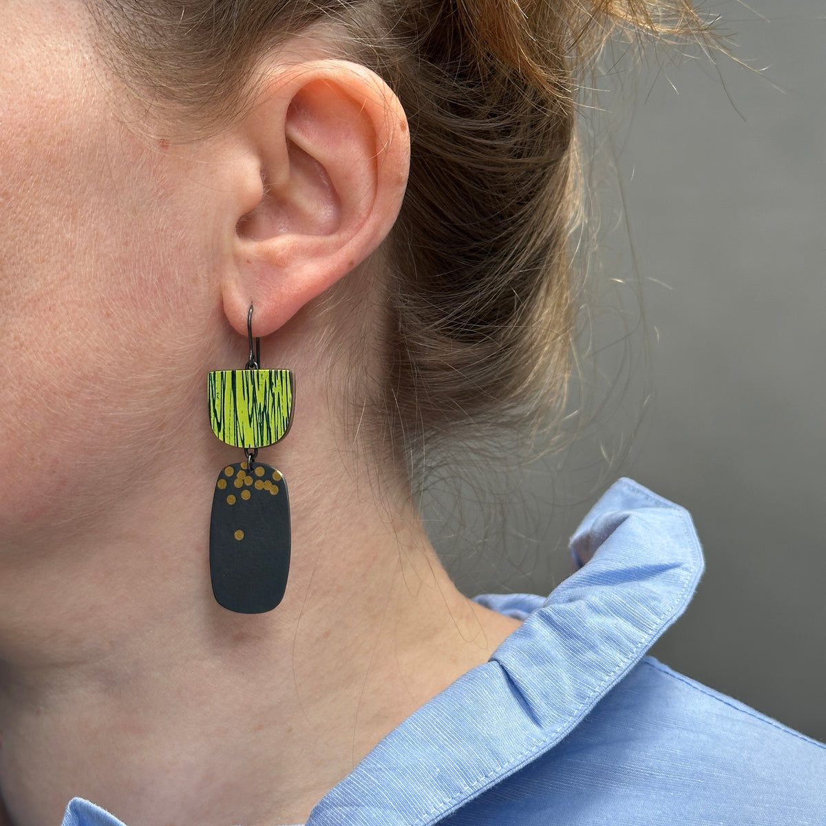 Citrus asymmetric earrings