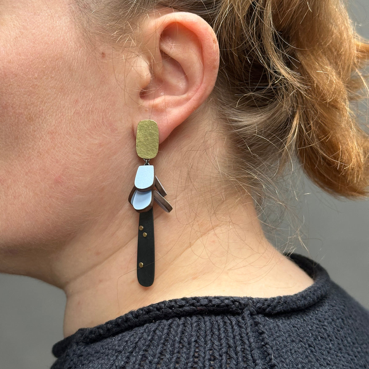 Peaceful blue earrings
