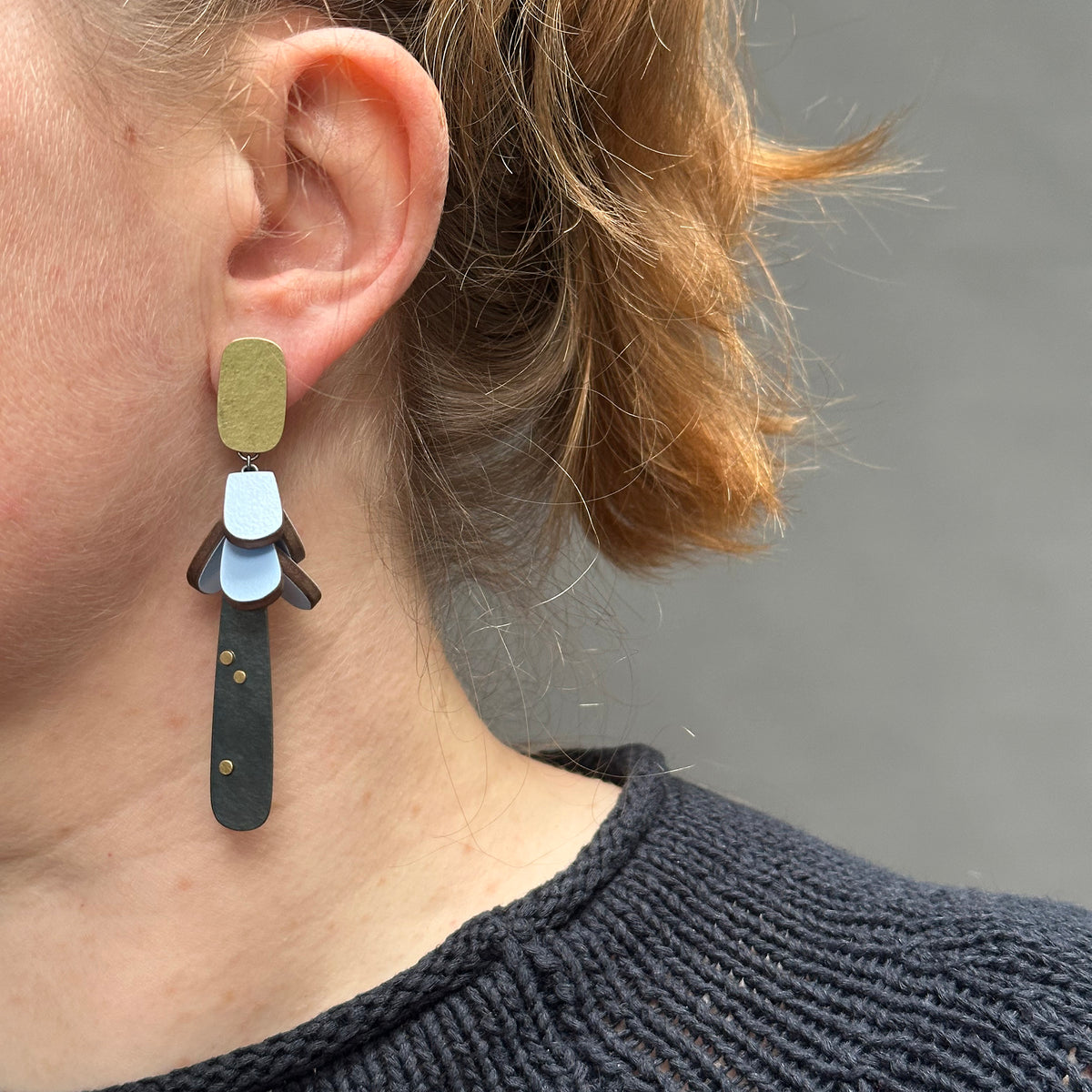 Peaceful blue earrings
