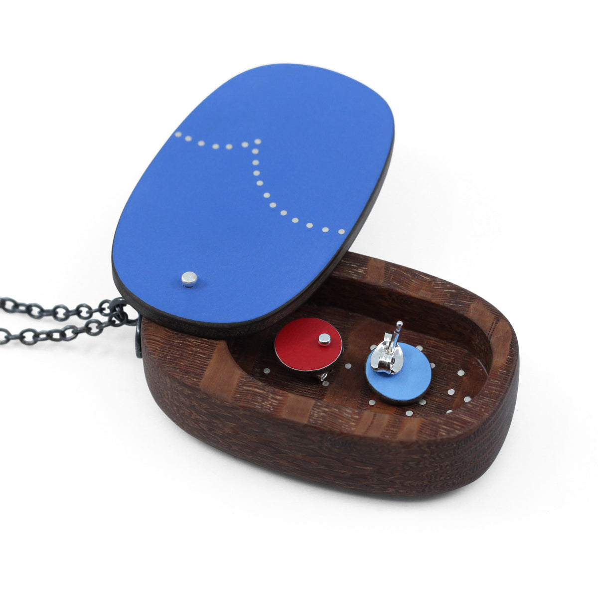 Cobalt pod locket