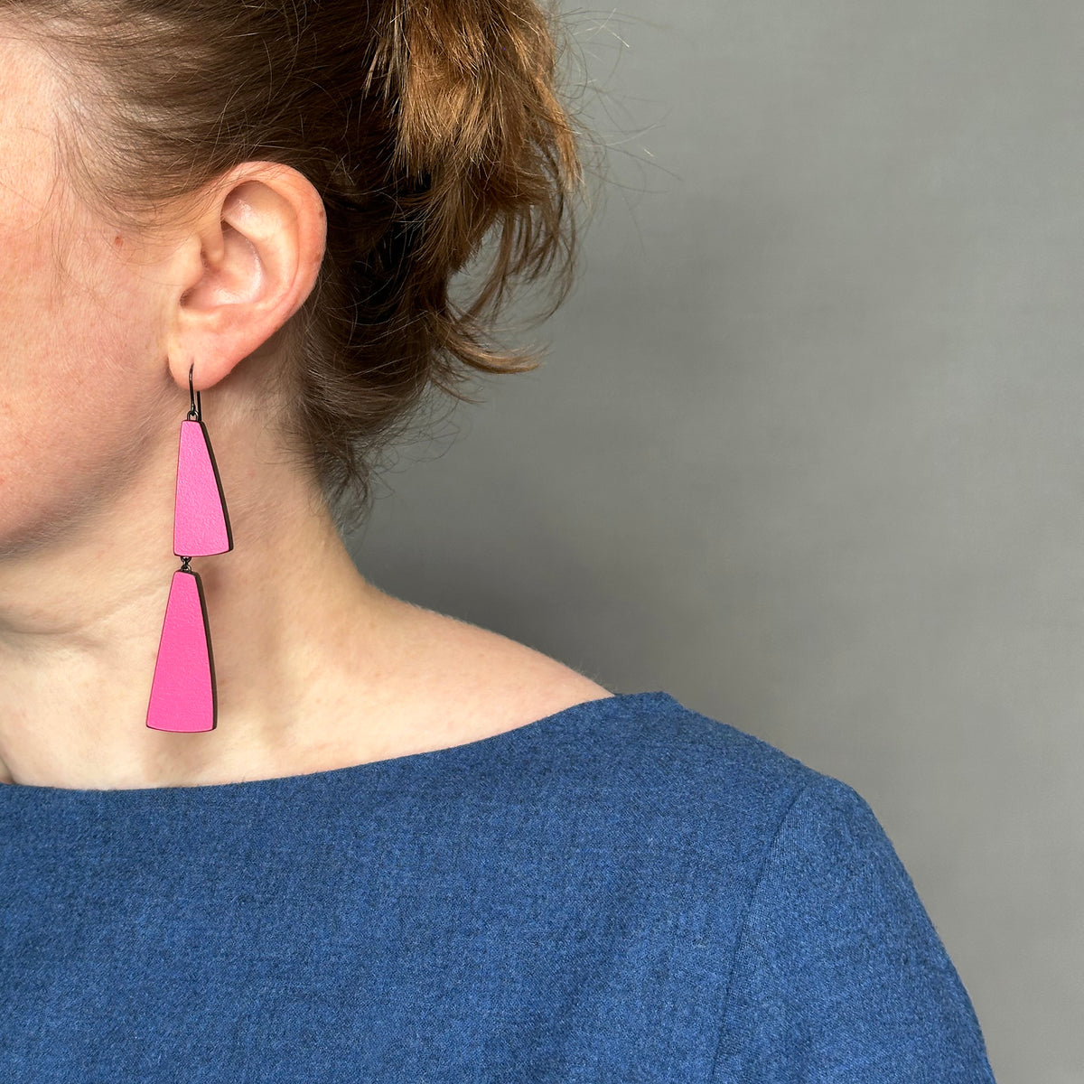 Colourful double flight earrings