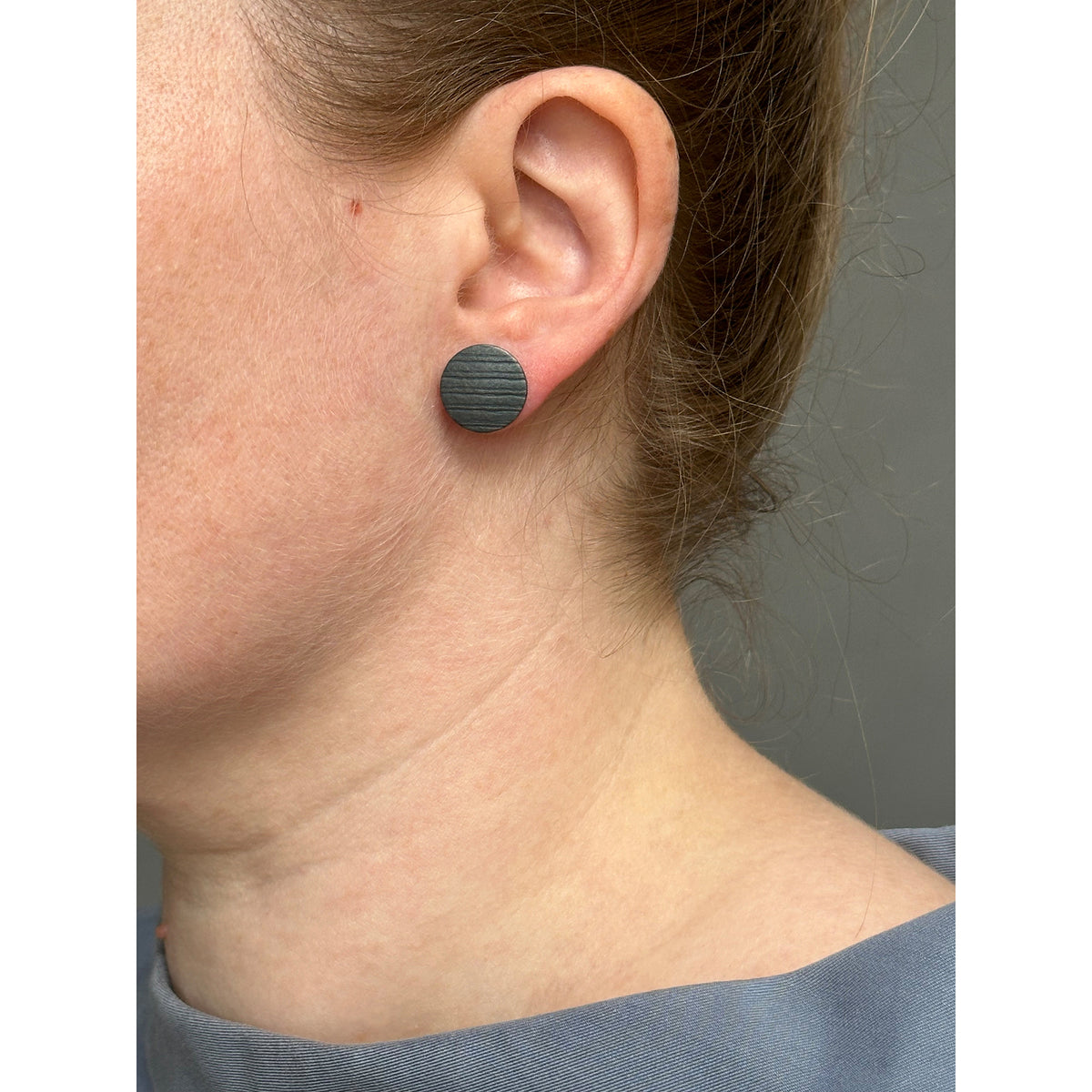Colourful reversible stud earrings - oxidised