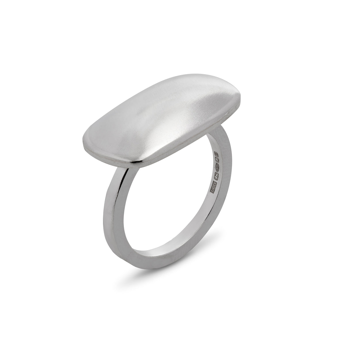 Silver pillow Ring