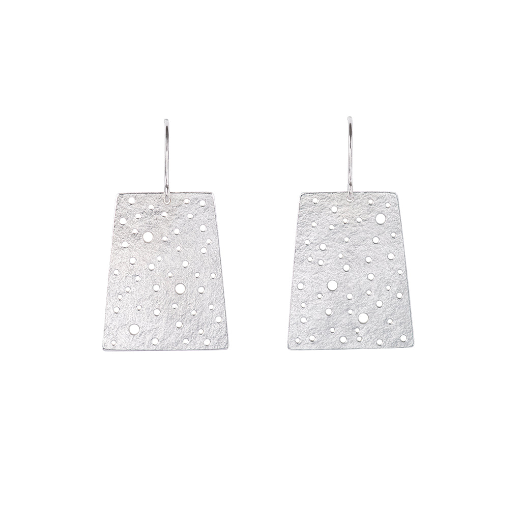 Silver dot earrings