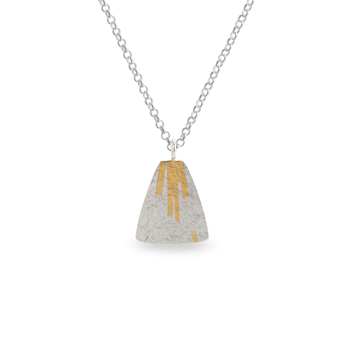 Flight stream pendant - silver