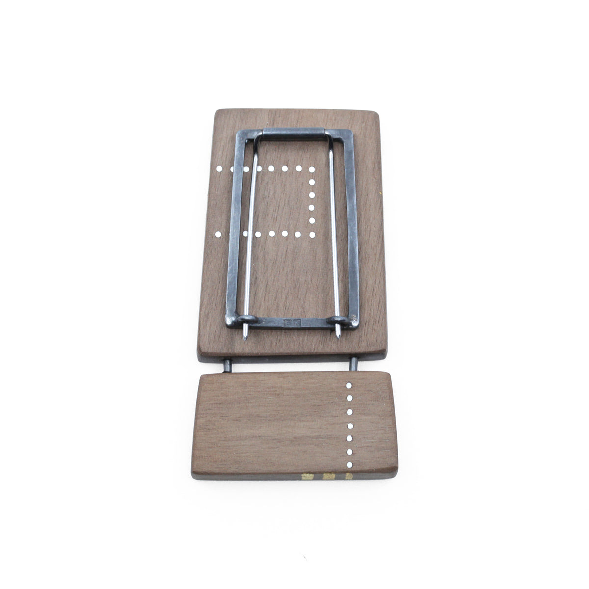 Pink rectangle brooch