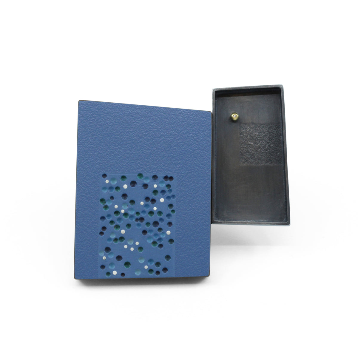 Denim industrial brooch
